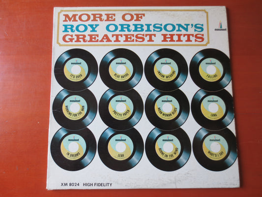 ROY ORBISON, More GREATEST Hits, Roy Orbison Album, Roy Orbison Vinyl, Roy Orbison Lp, Vintage Vinyl, 1964 Records