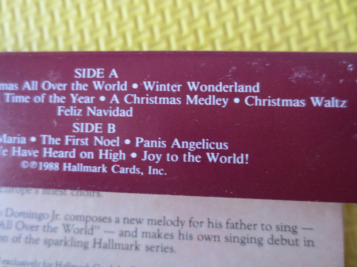 CHRISTMAS Cassette, CHRISTMAS Tape, CHRISTMAS Lp, Tape Cassette, Music Cassette, Christmas Album, Cassettes, 1988 Cassette