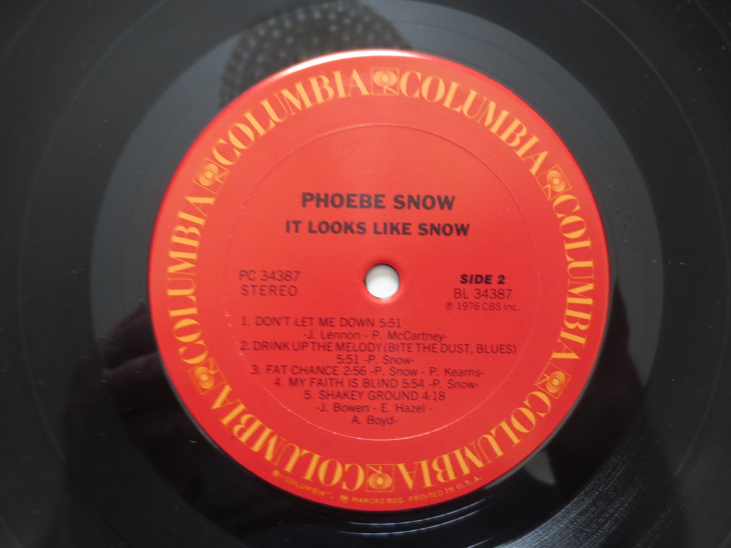 PHOEBE SNOW, It Looks LIKE Snow, Phoebe Snow Record, Phoebe Snow Album, Vinyl Records, Phoebe Snow Vinyl, Lps, 1976 Records