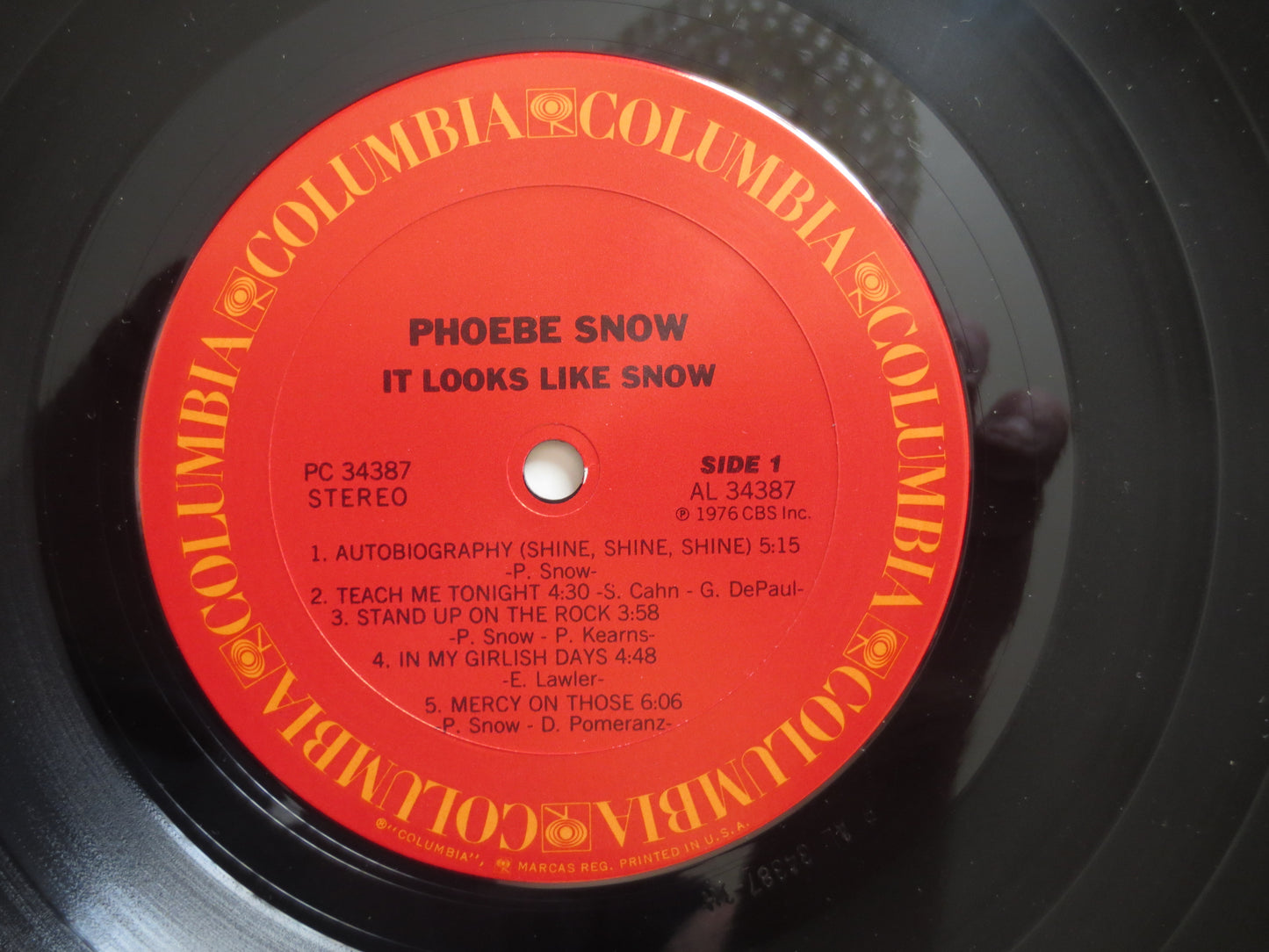 PHOEBE SNOW, It Looks LIKE Snow, Phoebe Snow Record, Phoebe Snow Album, Vinyl Records, Phoebe Snow Vinyl, Lps, 1976 Records