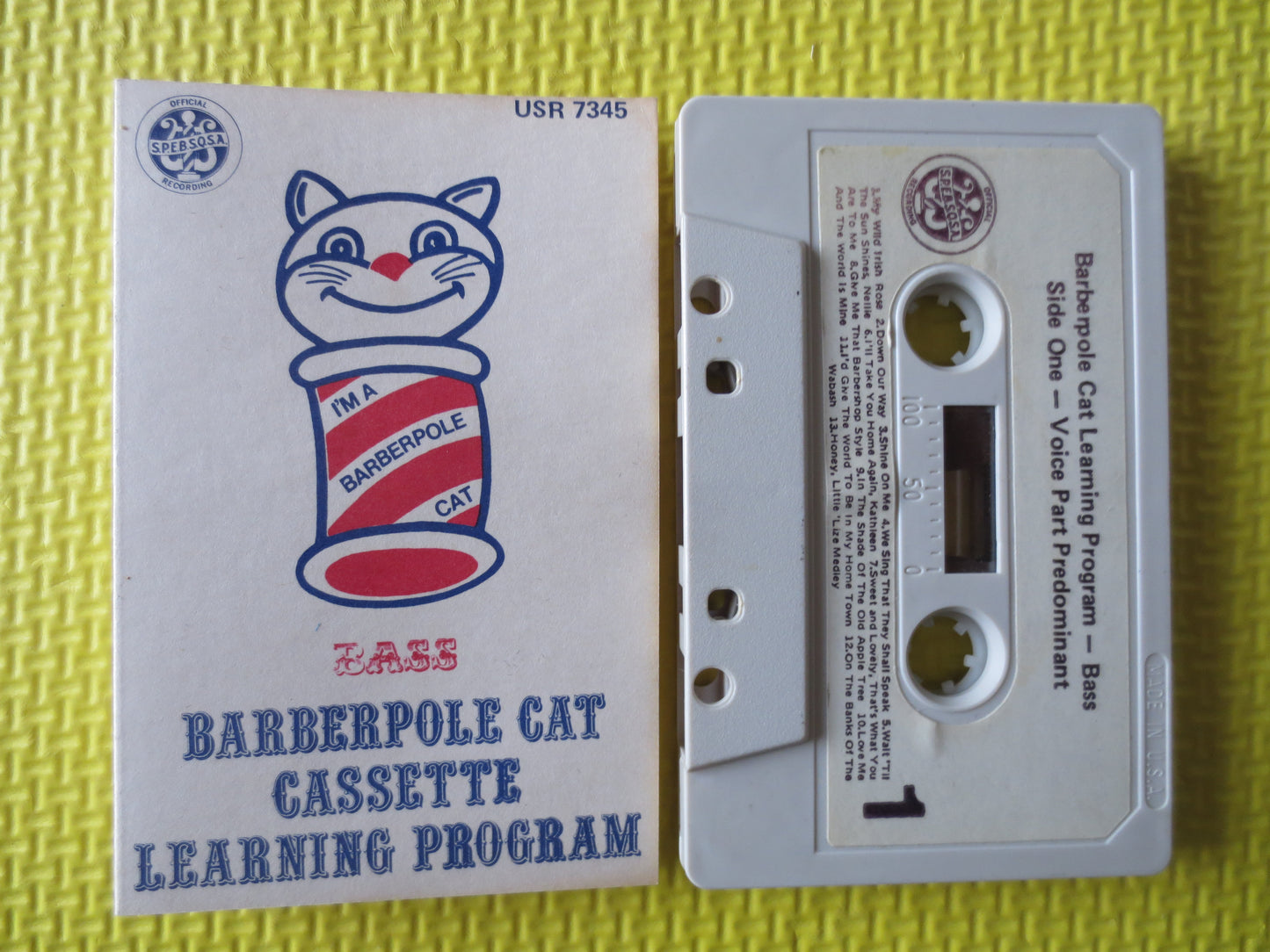 BARBERSHOP QUARTET, LEARNING Cassette, Acapella Cassette, Barbershop Tapes, Choir Music, Choir Tapes, Cassette Tapes