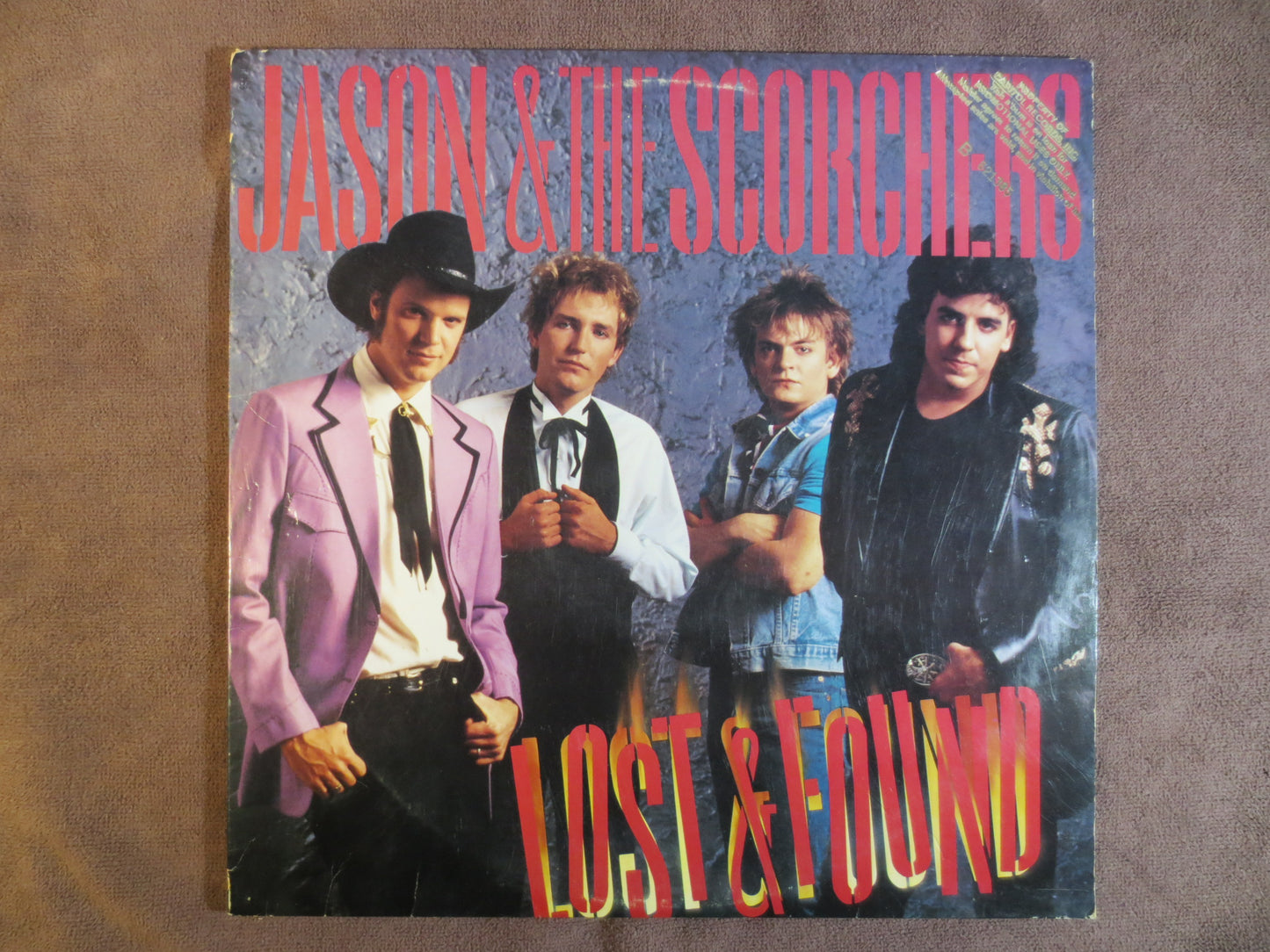 JASON and the SCORCHERS, Lost and FOUND, Rock Records, Rock Albums, Rock Lp, Rock Vinyl, New Wave Vinyl, Lps, 1985 Records