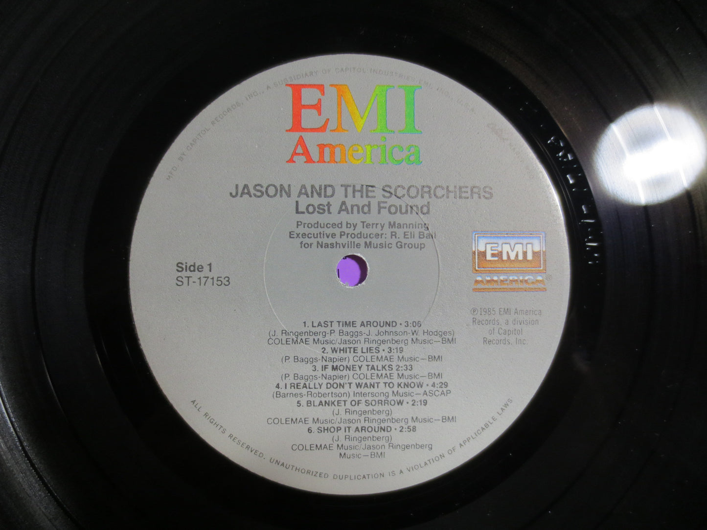 JASON and the SCORCHERS, Lost and FOUND, Rock Records, Rock Albums, Rock Lp, Rock Vinyl, New Wave Vinyl, Lps, 1985 Records