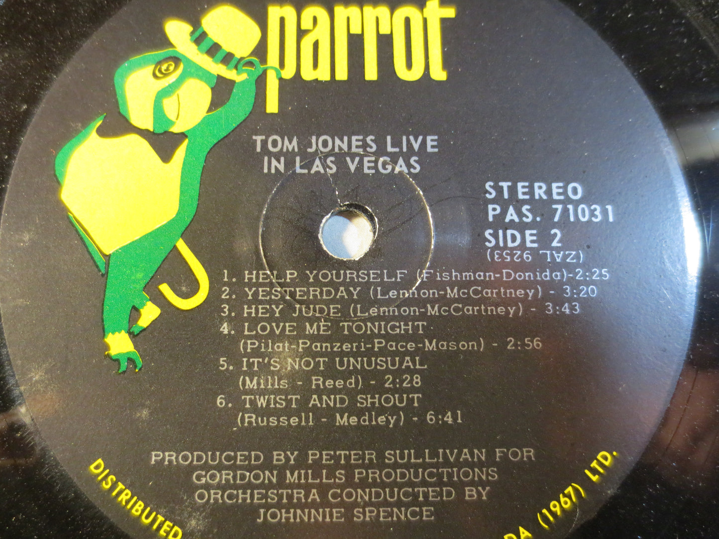 TOM JONES, LIVE in Las Vegas, Tom Jones Record, Tom Jones Album, Tom Jones Lp, Vinyl Record, Vinyl Lp, Vinyl, 1967 Records