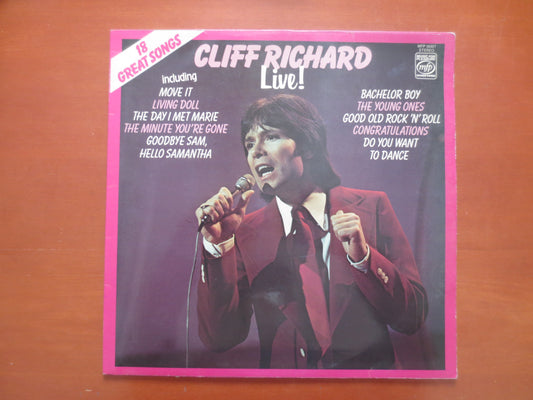 CLIFF RICHARD, LIVE Album, Rock Record, Pop Record, Vinyl, Vintage Vinyl, Record Vinyl, Records, Vinyl Record, 1972 Records