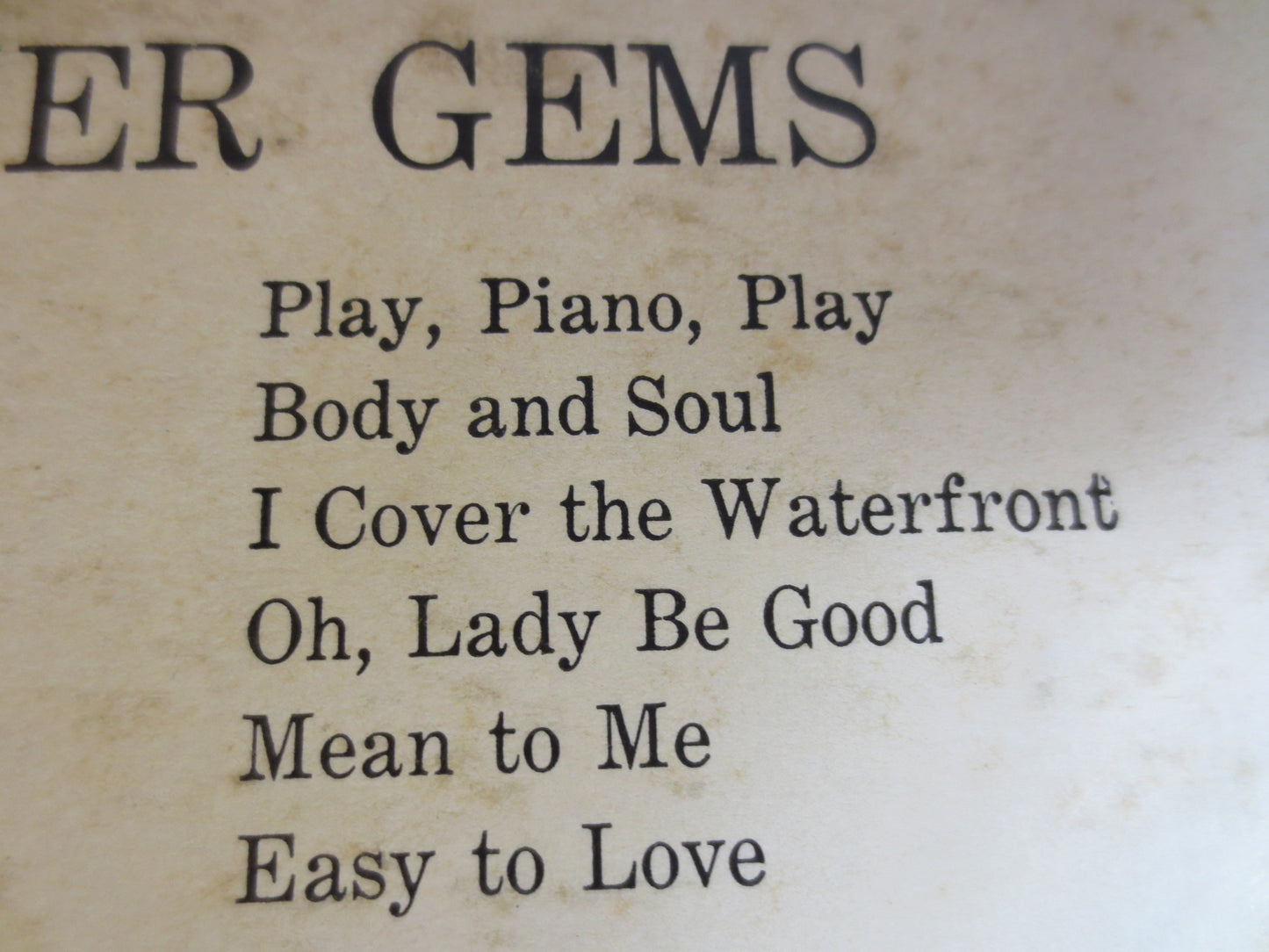 ERROL GARNER, GEMS, Errol Garner Record, Errol Garner Album, Errol Garner Vinyl, Errol Garner Lp, Boogie Lps,1955 Records