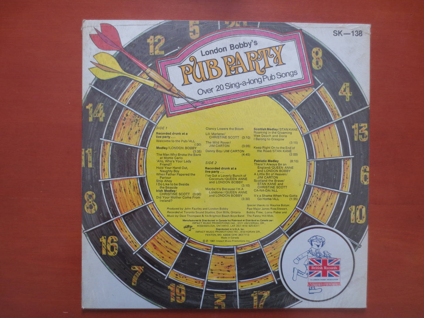 PUB PARTY, Factory SEALED, BRITISH Records, Vintage Vinyl, Record Vinyl, Record, Vinyl Record, Vinyl Album, Party Vinyl, Lps, 1981 Records