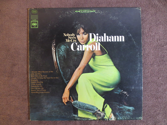 DIAHANN CARROLL Lp, Nobody See's Me Cry, JAZZ Album, Jazz Vinyl, Jazz Lp, Vintage Vinyl, Records, Vinyl Album, 1966 Records