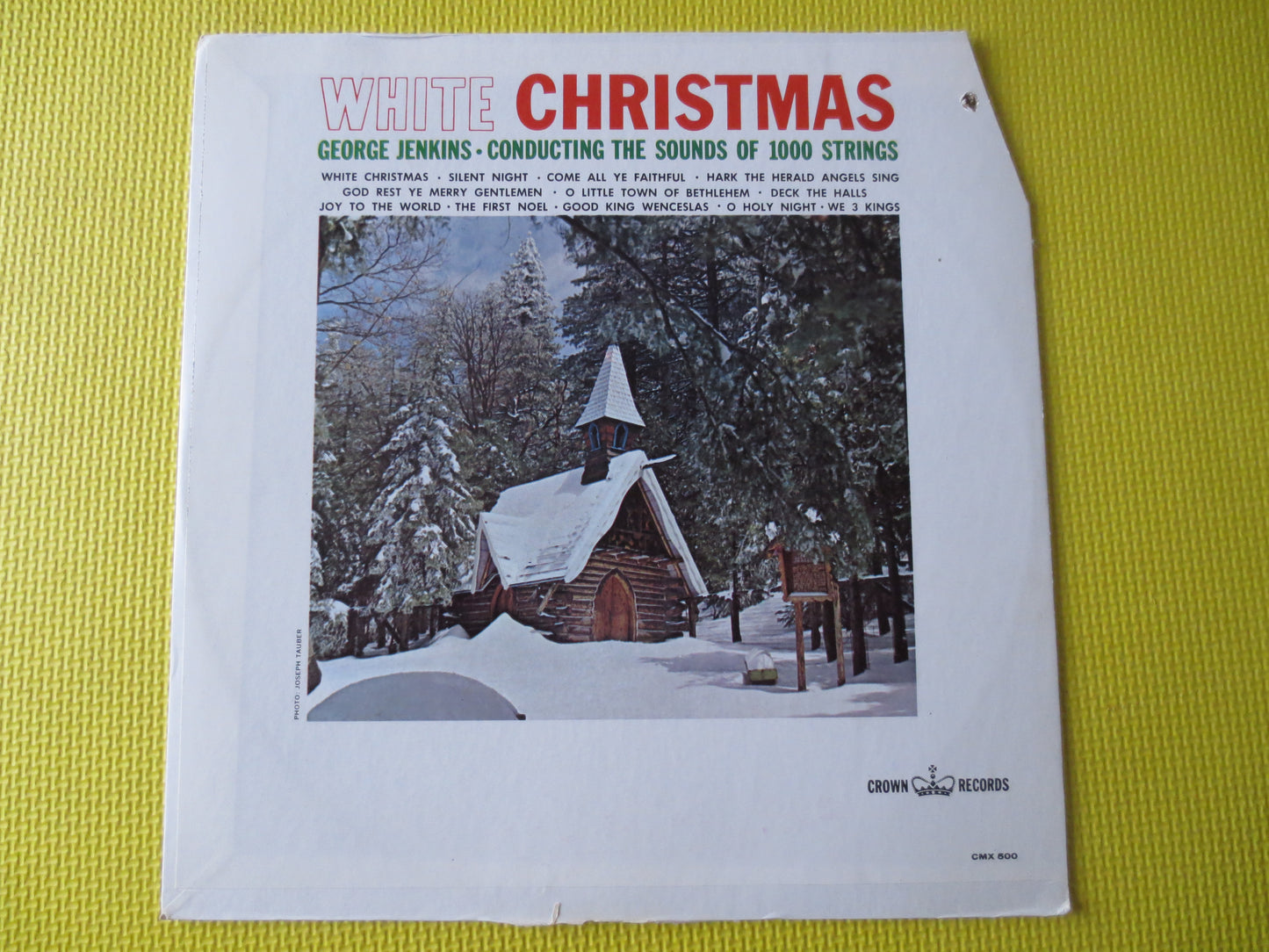 CHRISTMAS, CHRISTMAS Music, George Jenkins, Christmas Songs, Christmas Carols, Christmas Hymns, Christmas lps, 1963 Records