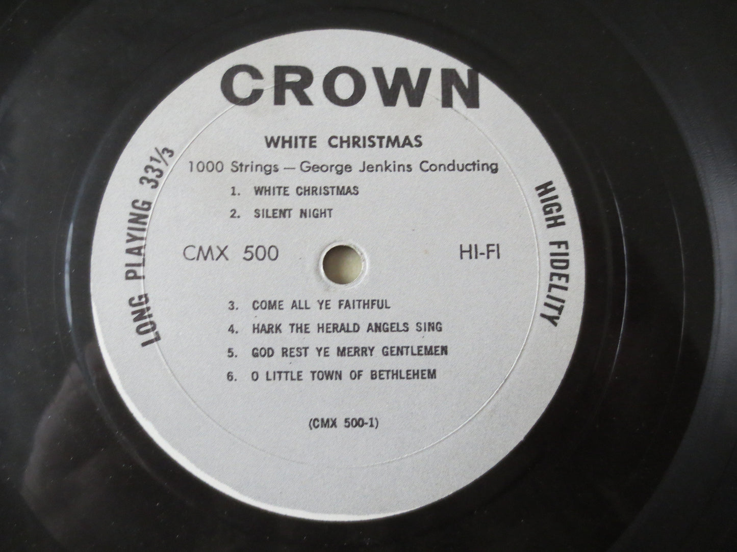 CHRISTMAS, CHRISTMAS Music, George Jenkins, Christmas Songs, Christmas Carols, Christmas Hymns, Christmas lps, 1963 Records