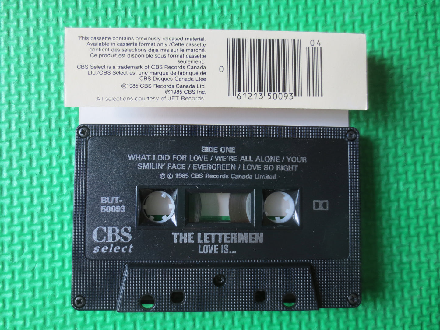 The LETTERMEN, LOVE Is, The LETTERMEN Tape, The Lettermen Album, Tape Cassette, Jazz Cassette, Jazz Tapes, Cassette Music