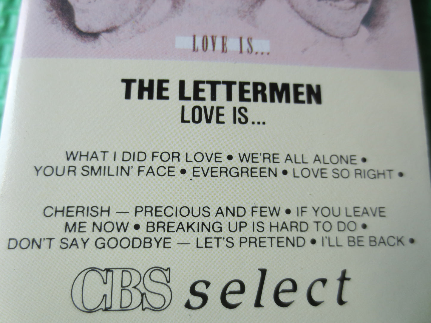 The LETTERMEN, LOVE Is, The LETTERMEN Tape, The Lettermen Album, Tape Cassette, Jazz Cassette, Jazz Tapes, Cassette Music