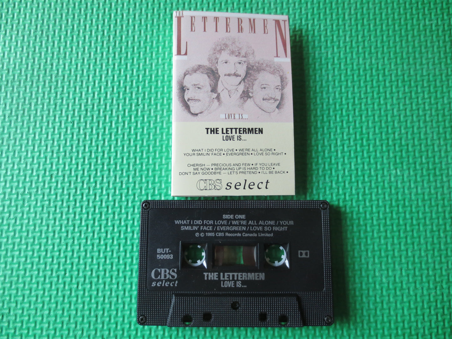 The LETTERMEN, LOVE Is, The LETTERMEN Tape, The Lettermen Album, Tape Cassette, Jazz Cassette, Jazz Tapes, Cassette Music