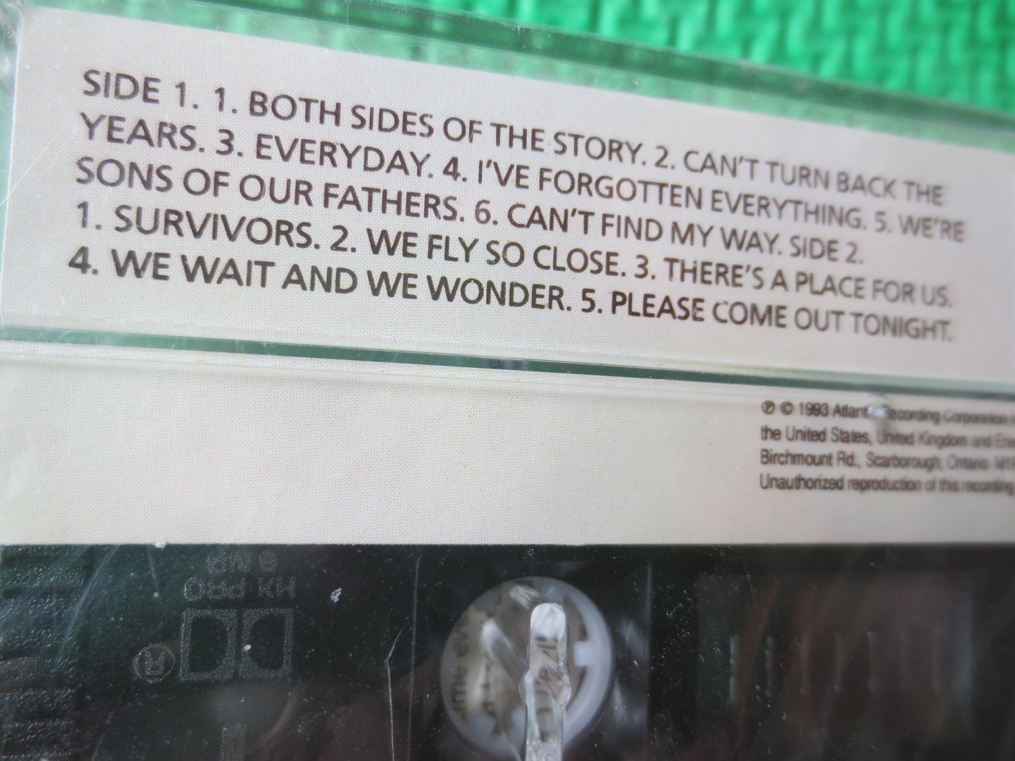 PHIL COLLINS Tape, BOTH Sides Tape, Phil Collins Album, Phil Collins Music, Tape Cassette, Rock Cassette, 1993 Cassette