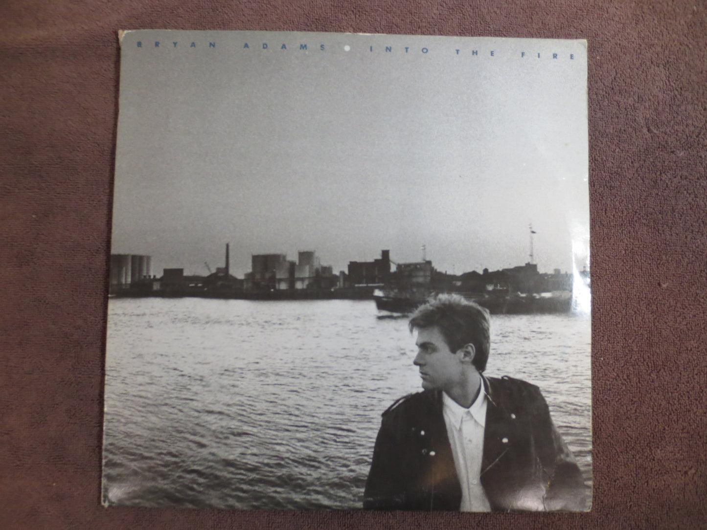 BRYAN ADAMS, Into the FIRE, Bryan Adams Album, Bryan Adams Vinyl, Bryan Adams Lp, Pop Record, Pop Lp, 1987 Records