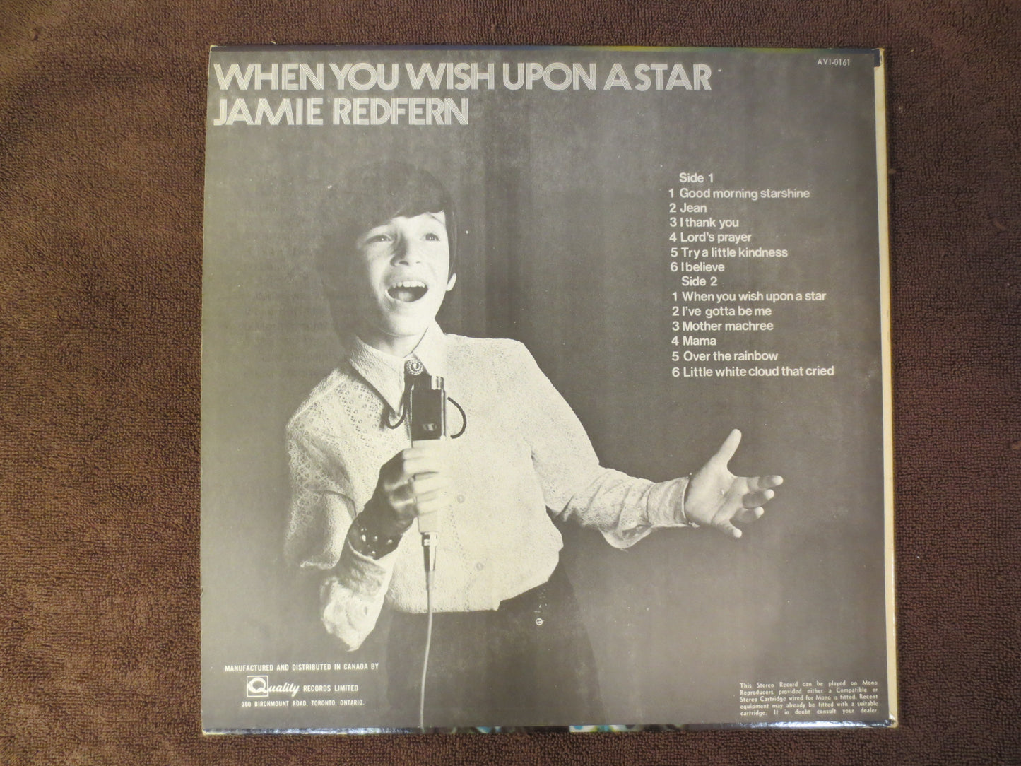 JAMIE REDFERN Record, When You WISH Upon a Star, Jamie Redfern Album, Jamie Redfern Vinyl, Jamie Redfern Lp, 1971 Records