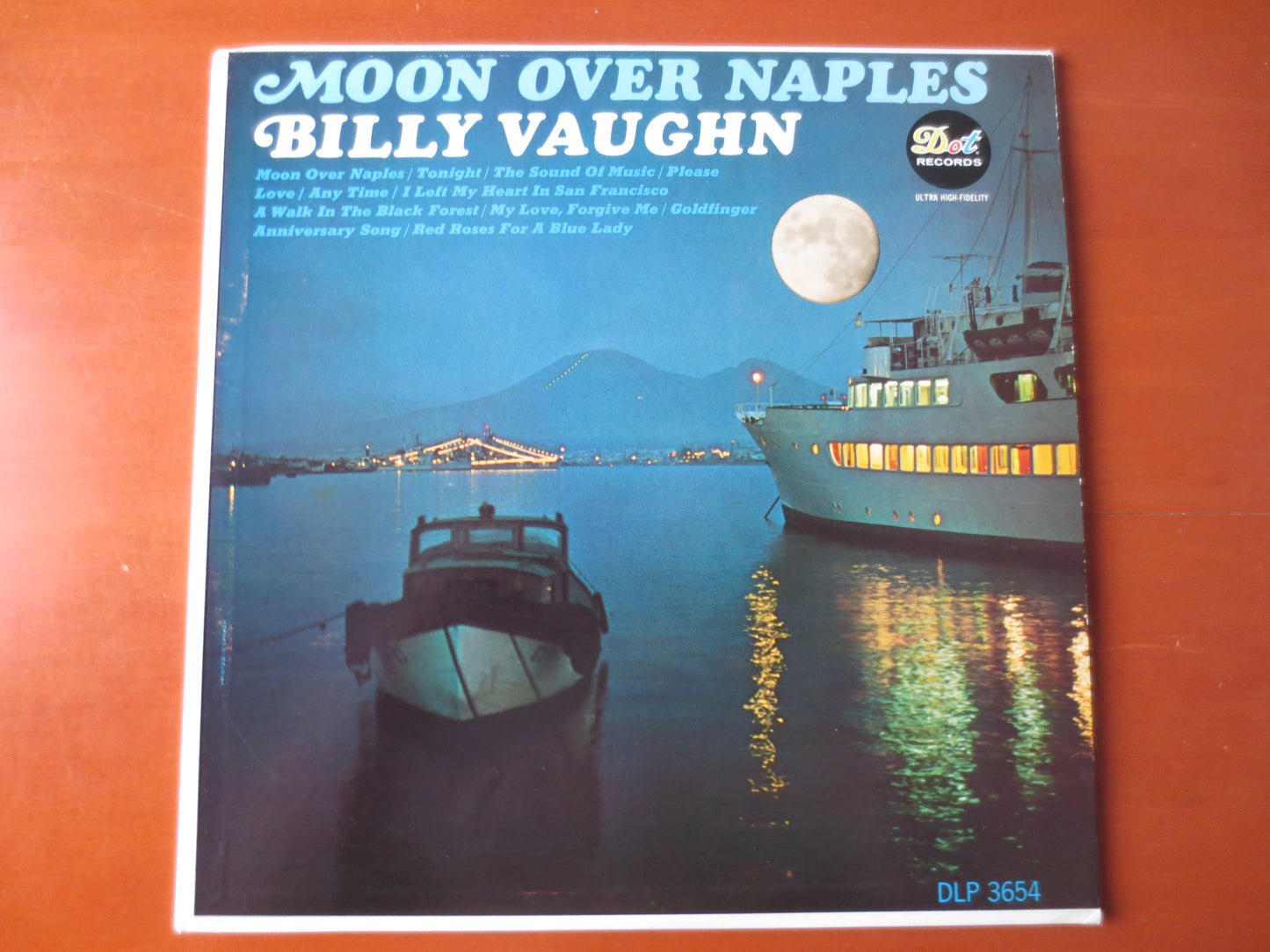 BILLY VAUGHN, MOON Over Naples, Billy Vaughn Record, Vintage Vinyl, Billy Vaughn Albums, Vinyl Album, Vinyl Lp, 1965 Record