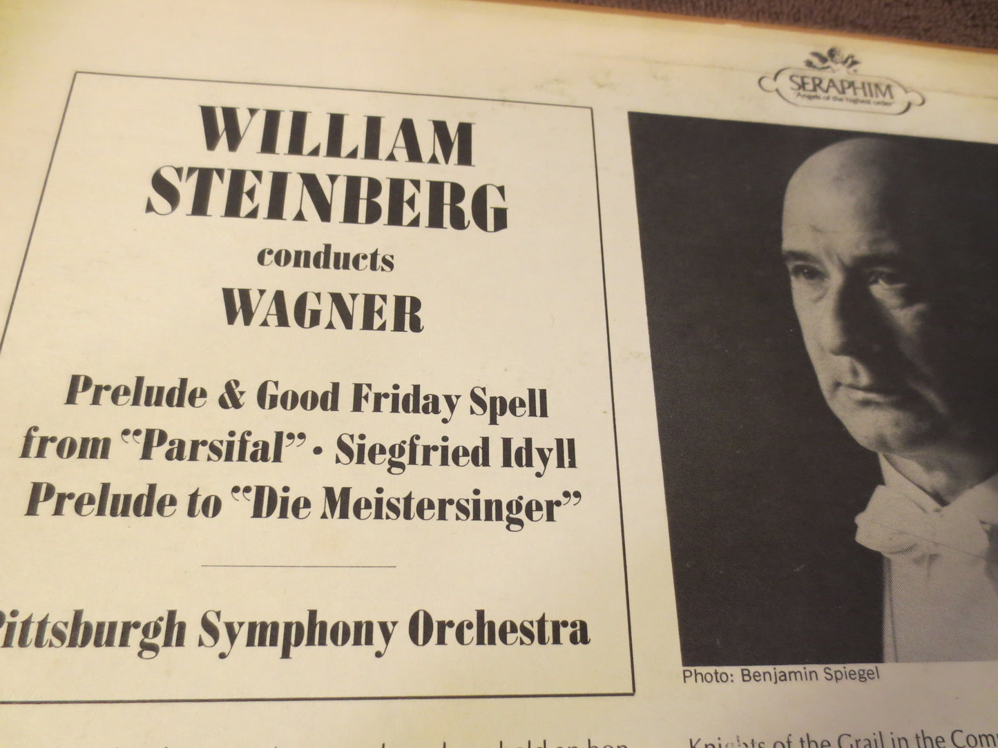 WILLIAM STEINBERG, PITTSBURGH Symphony, Classical Records, Classical Albums, Classical Vinyl, Vinyl Lp, Lps, 1971 Records