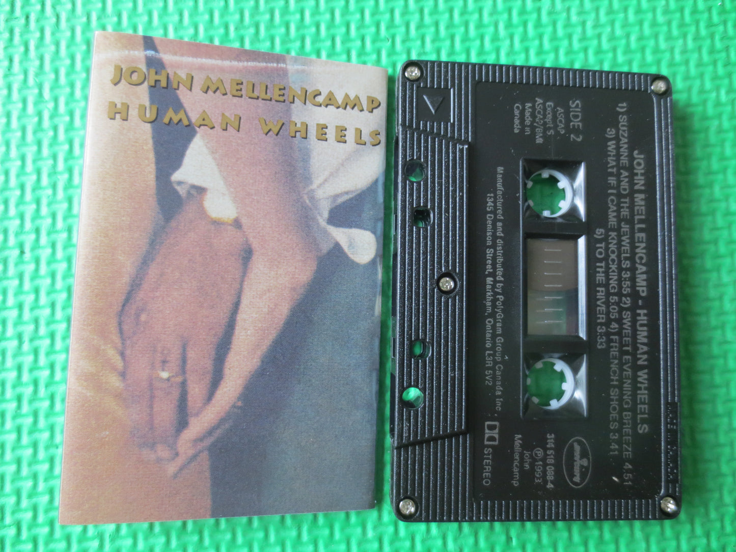 JOHN MELLENCAMP, John MELLENCAMP Tape, John Cougar Tape, Classic Rock Tapes, Tape Cassette, Country Cassette, 1993 Cassette