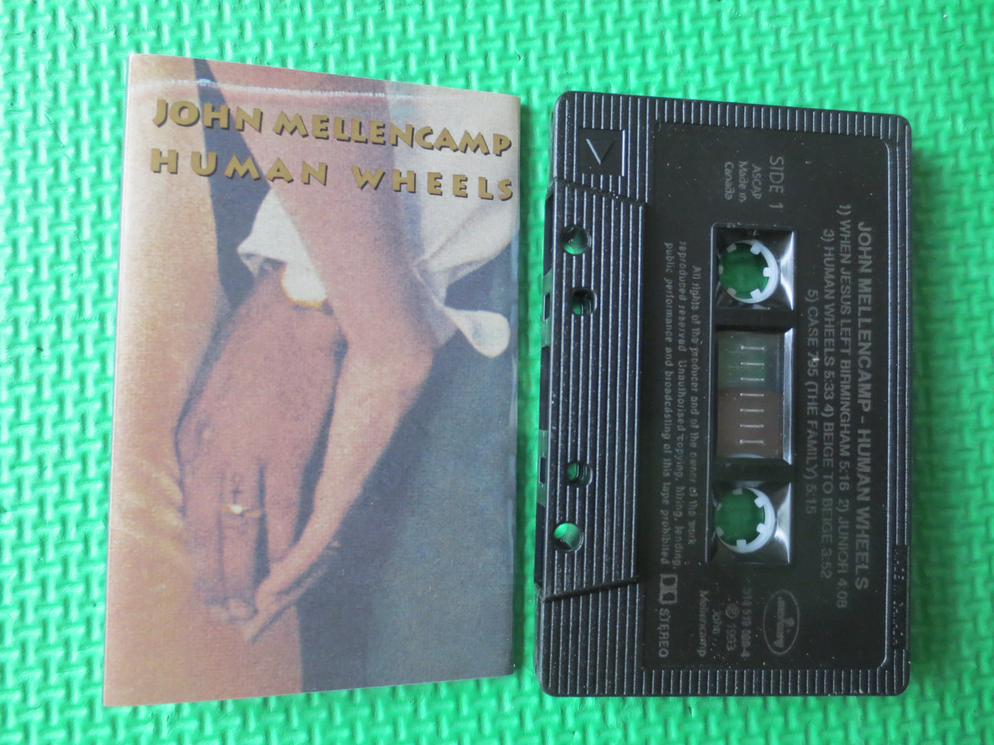 JOHN MELLENCAMP, John MELLENCAMP Tape, John Cougar Tape, Classic Rock Tapes, Tape Cassette, Country Cassette, 1993 Cassette