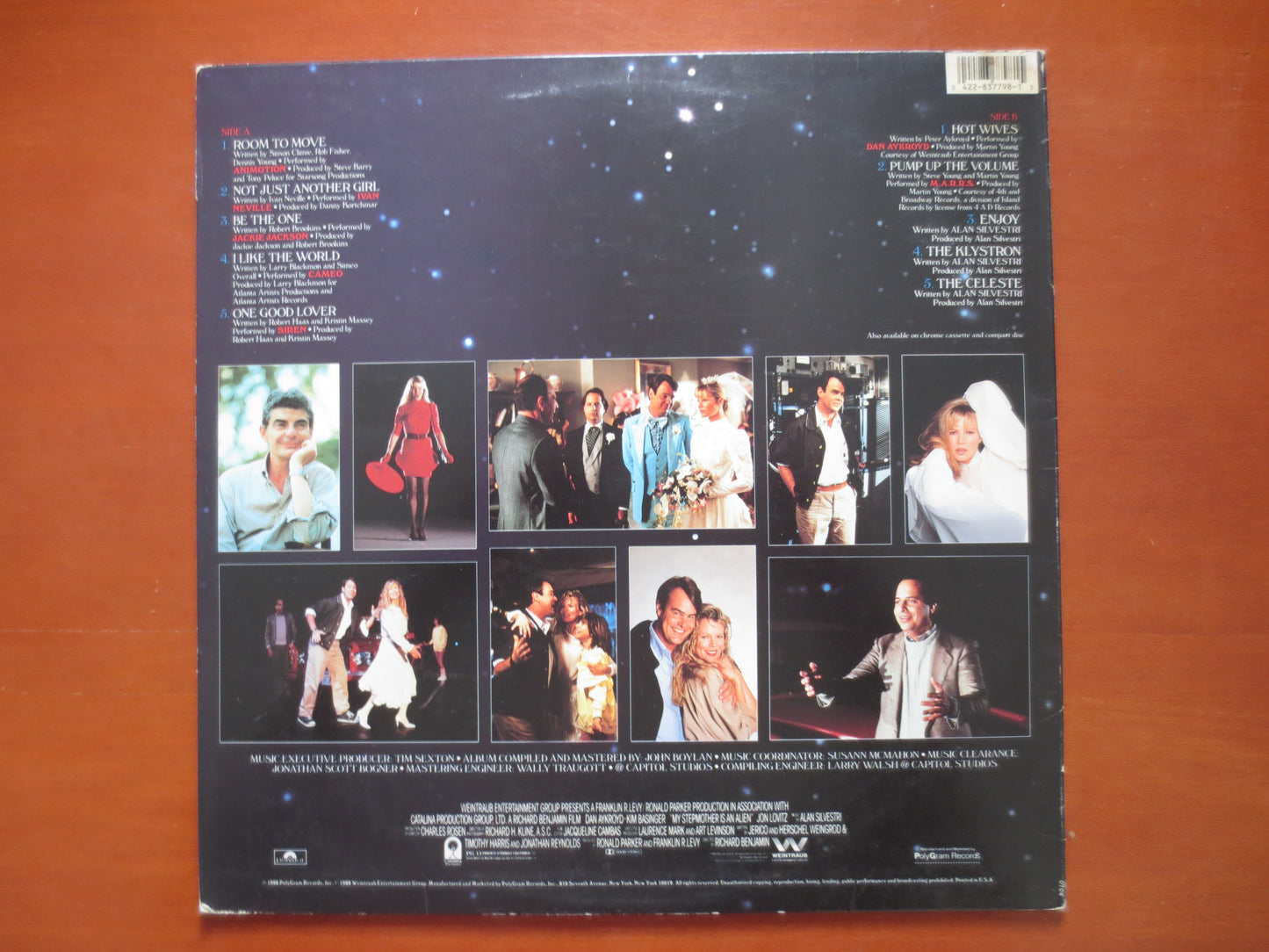 My STEPMOTHER, is an ALIEN, Movie SOUNDTRACK, Dan Aykroyd Album, Animotion Album, Pop Album, Pop Vinyl, Pop Lp, 1988 Record