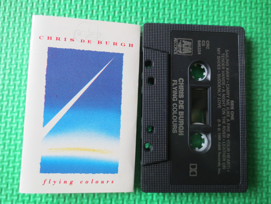 CHRIS De BURGH, FLYING Colours, Chris De Burgh Tape, Cassette, Rock Music Tape, Music Tapes, Rock Cassette, Cassette Music