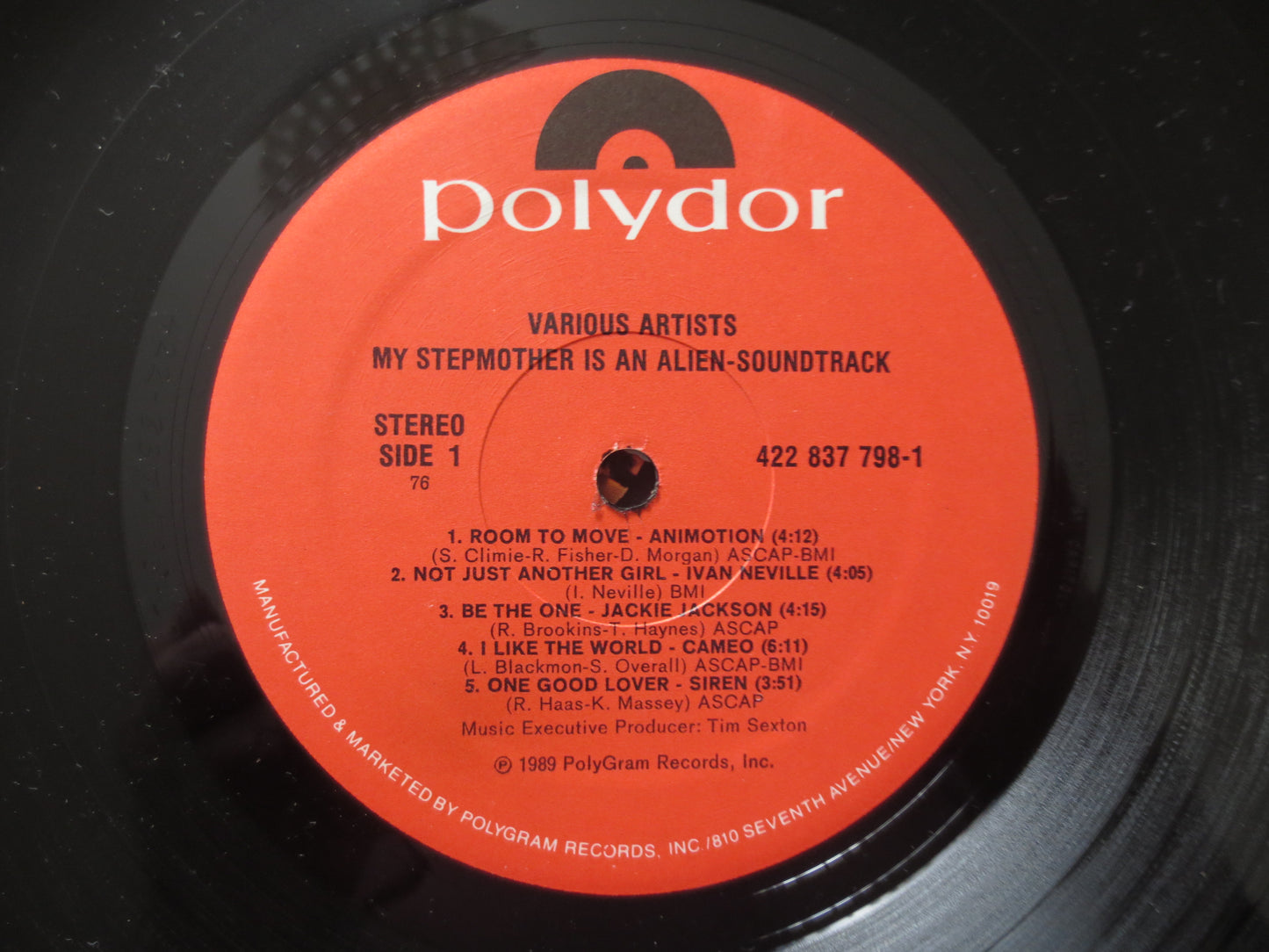 My STEPMOTHER, is an ALIEN, Movie SOUNDTRACK, Dan Aykroyd Album, Animotion Album, Pop Album, Pop Vinyl, Pop Lp, 1988 Record