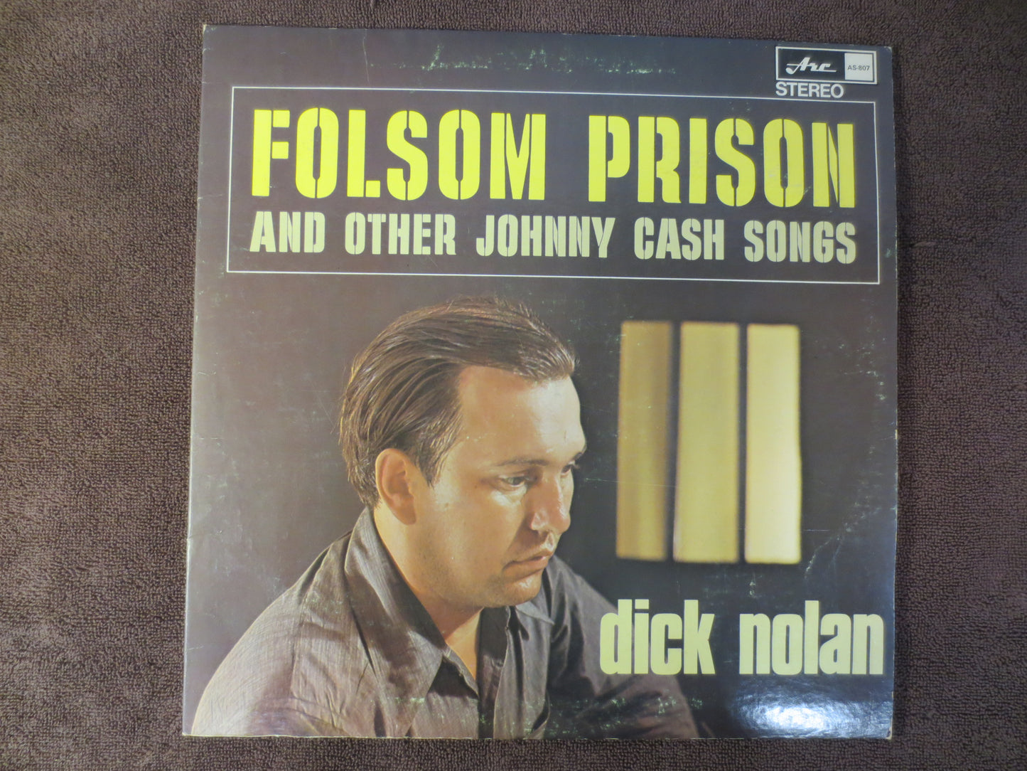 DICK NOLAN Record, Folsom Prison Album, Johnny Cash Record, Dick Nolan Album, Dick Nolan Vinyl, Vinyl Lp, Lps, 1968 Records