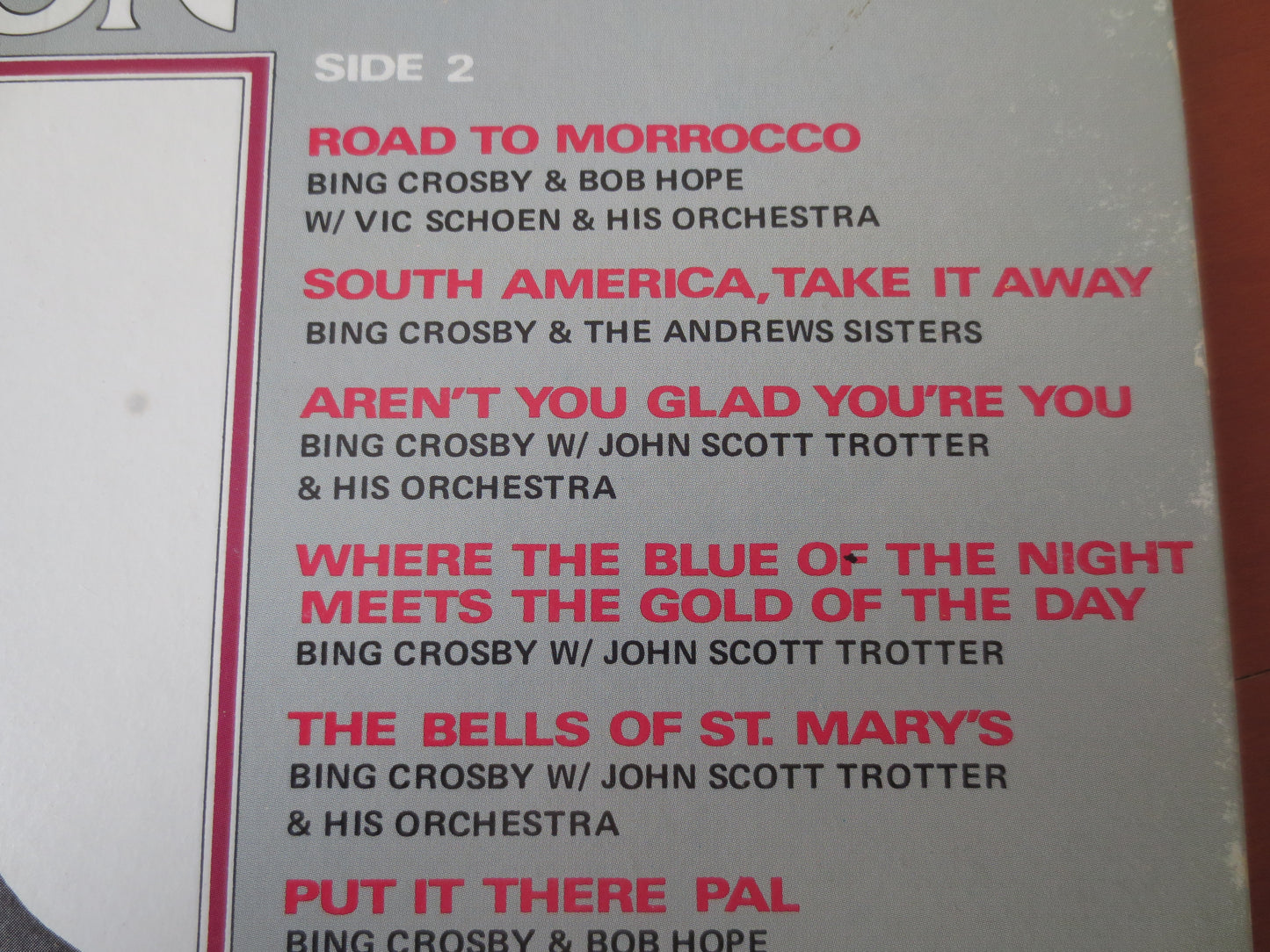 BING CROSBY, COLLECTION, 22 Greatest Hits, Tee Vee Records, Bing Crosby Records, Bing Crosby Album, Vinyl Lps, 1977 Records