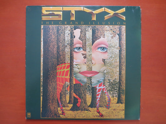 STYX Album, The GRAND ILLUSION, Styx Record, Vintage Vinyl, Styx Vinyl, Styx, Vinyl Record, Rock Vinyl, Vinyl, 1977 Records