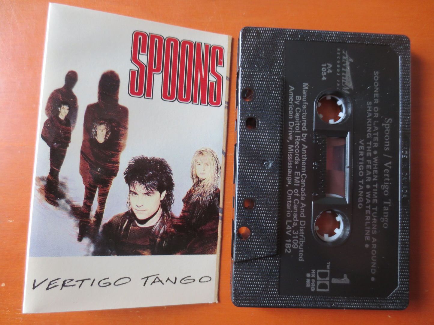 SPOONS, VERTIGO Tango, SPOONS Tape, Spoons Album, Tape Cassette, Spoons Albums, Spoons lp, Rock Cassette, Cassette Music