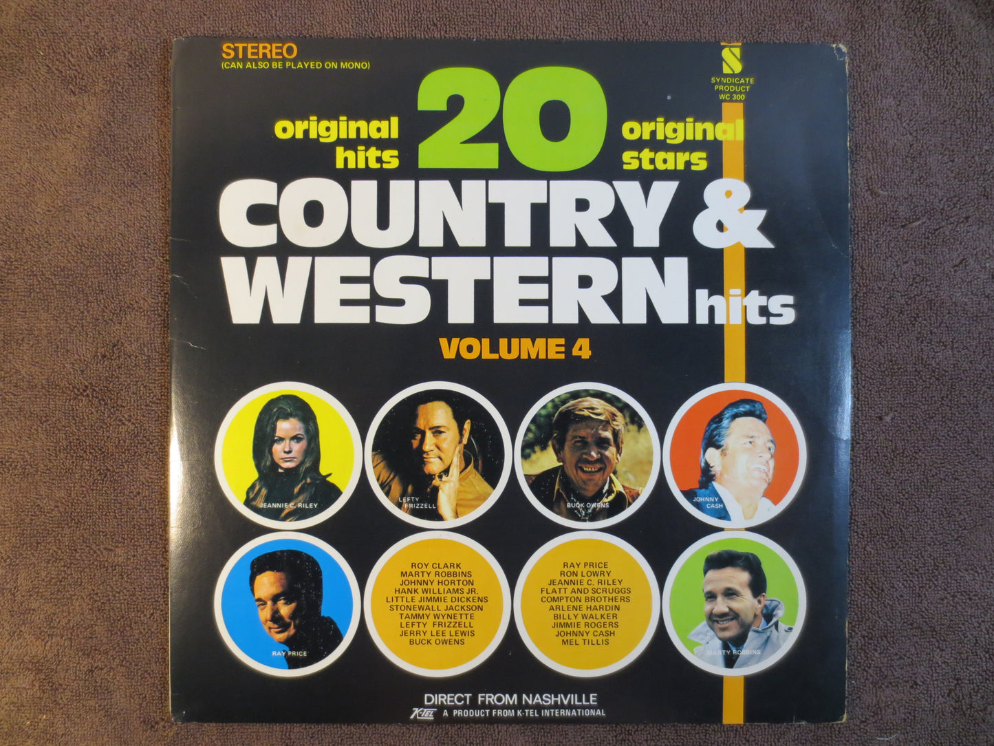 K-TEL Records, COUNTRY and WESTERN Hits, Country Vinyl, Country Albums, Vintage Vinyl, Record Vinyl, Records, 1973 Records
