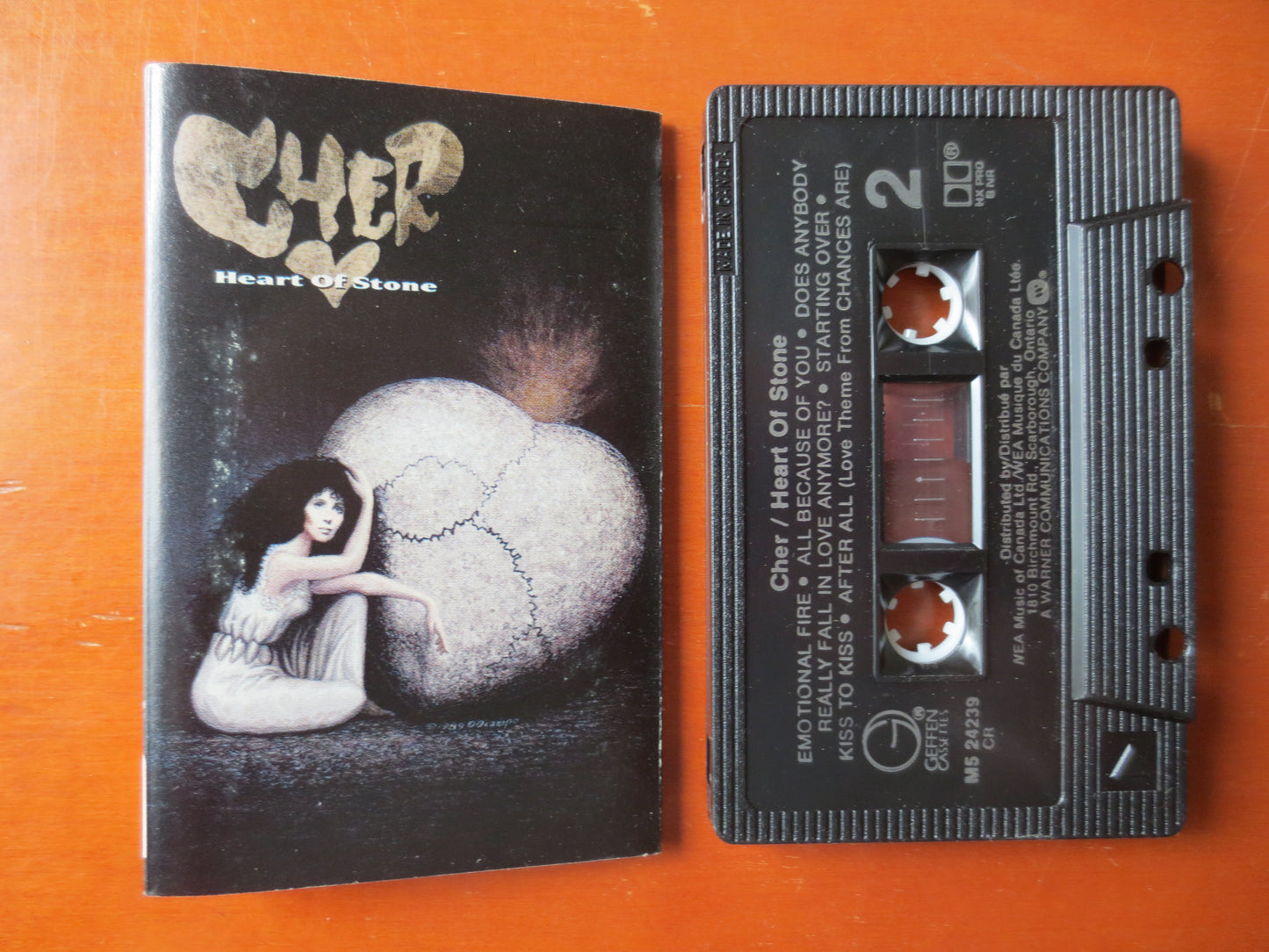 CHER, HEART of Stone, CHER Tape, Cher Cassettes, Cher Album, Tape Cassette, Cher Record, Pop Music Cassette, Cassette Music