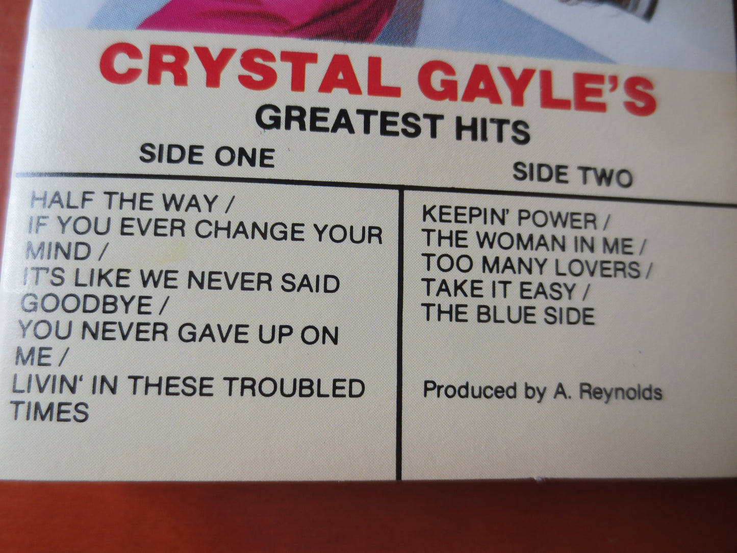 CRYSTAL GAYLE, GREATEST Hits, Crystal Gayle Tape, Crystal Gayle Album, Tape Cassette, Country Cassette, Cassette Music