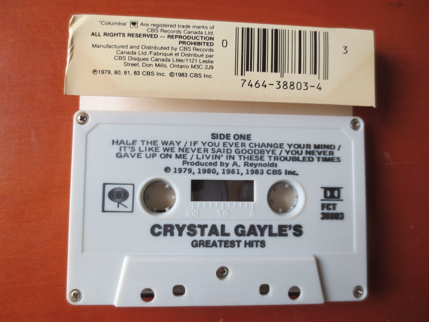 CRYSTAL GAYLE, GREATEST Hits, Crystal Gayle Tape, Crystal Gayle Album, Tape Cassette, Country Cassette, Cassette Music