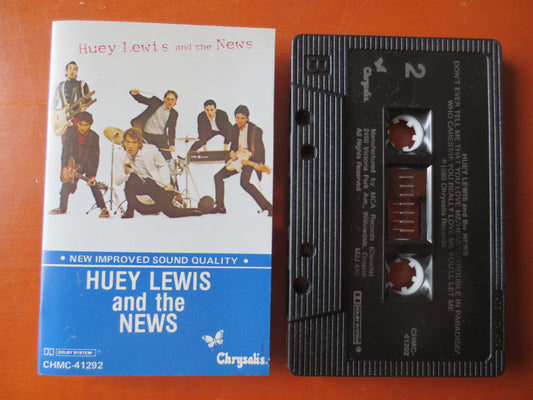 HUEY LEWIS and the NEWS, Classic Rock Tape, Classic Rock Album, Pop Music Tape, Tape Cassette, Jazz Cassette, Cassette Music