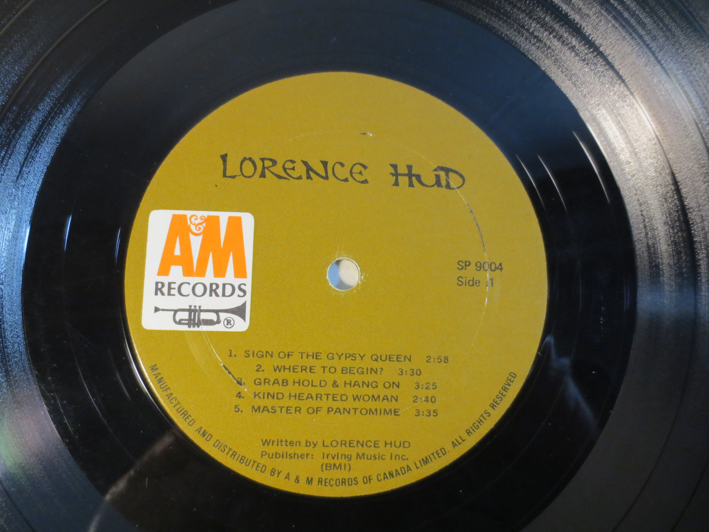 LORENCE HUD Record, Sign of the Gypsy QUEEN, Lorence Hud Album, Lorence Hud Vinyl, Lorence Hud Lp, Rock Lp, 1972 Records