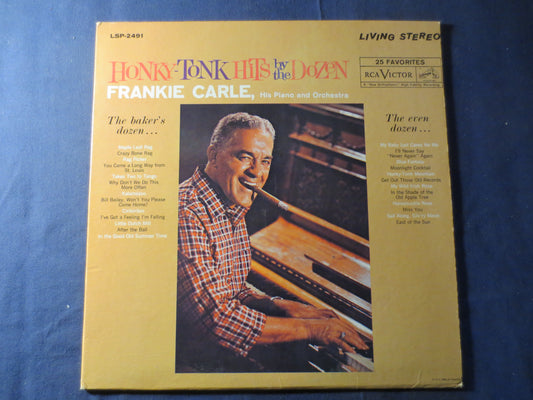 FRANKIE CARLE, HONKY Tonk Hits by the Dozen, Ragtime Records, Vintage Vinyl, Vinyl Records, Vinyl, Records, 1962 Records