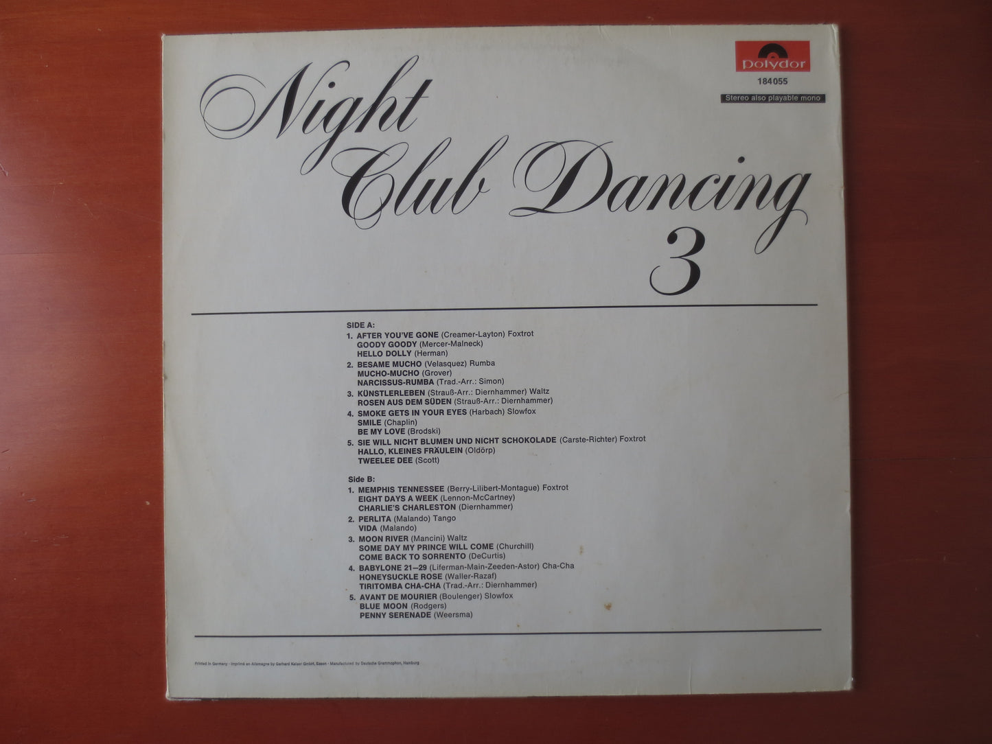 MAX GREGER, Night Club DANCING, Max Greger Records, Dance Records, Dance Albums, Max Greger Albums, Classical Records