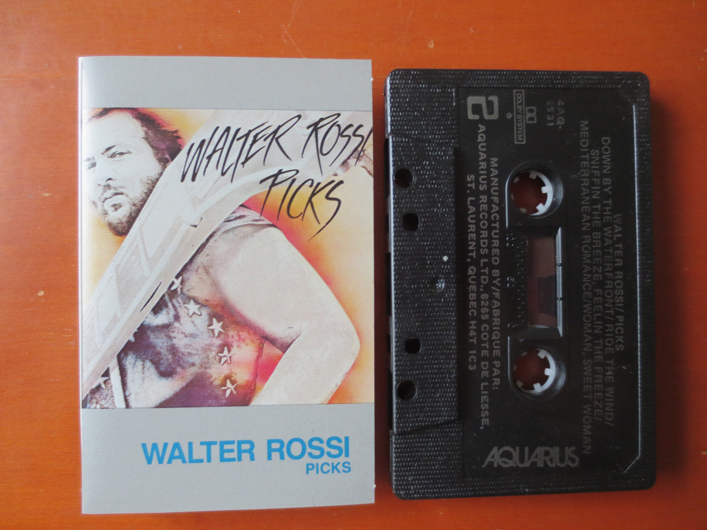 WALTER ROSSI, PICKS, Walter Rossi Tape, Walter Rossi Album, Tape Cassette, Classic Rock Tapes, Rock Cassette, Cassette Music