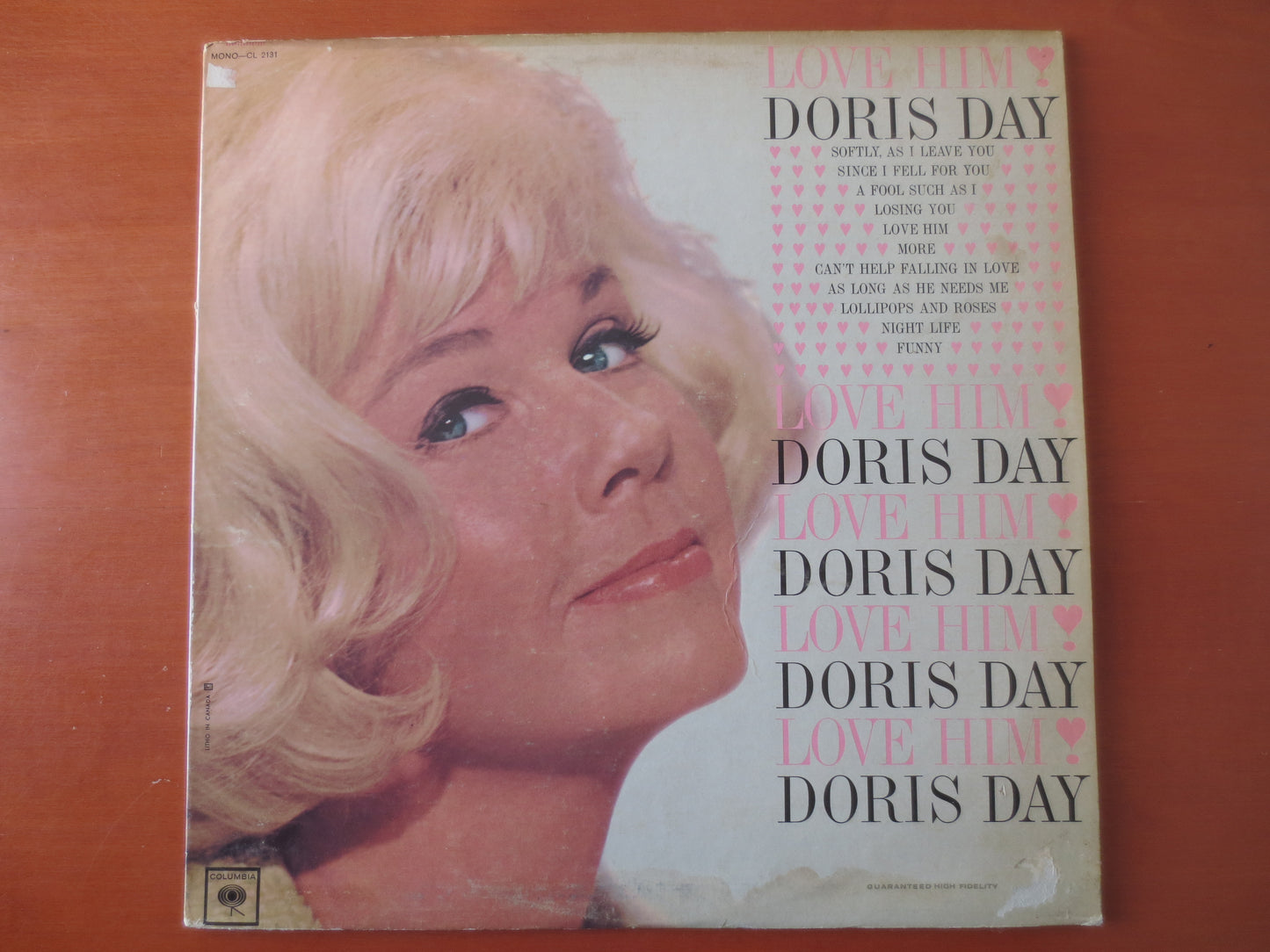 DORIS DAY, LOVE Him, Doris Day Records, Doris Day Albums, Jazz Records, Doris Day Songs, Vinyl, Record Vinyl, 1964 Records