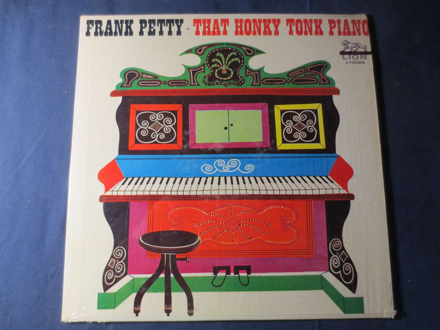 FRANK PETTY, That HONKY Tonk Piano, Ragtime Records, Vintage Vinyl, Record Vinyl, Record, Vinyl Record, Vinyl Album, Vinyl