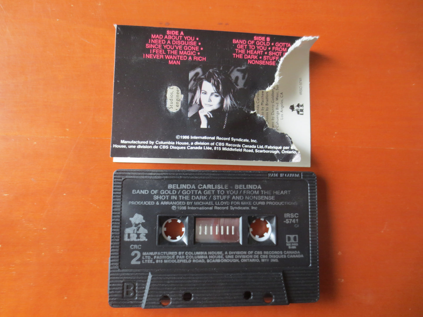 BELINDA CARLISLE, BELINDA, Pop Music Cassette, Belinda Carlisle lp, Pop Music, Tape Cassette, Pop Cassette, Cassette Music