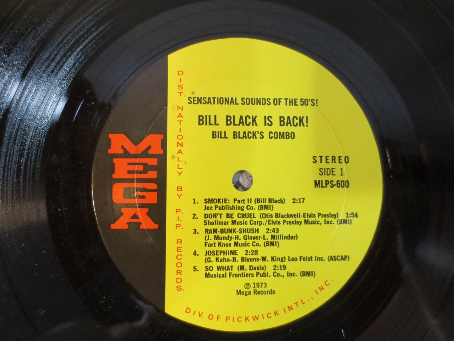 BILL BLACK is BACK, Bill Black Album, Bill Black Record, Bill Black Vinyl, Bill Black Lp, Jazz Album, Jazz, 1973 Record