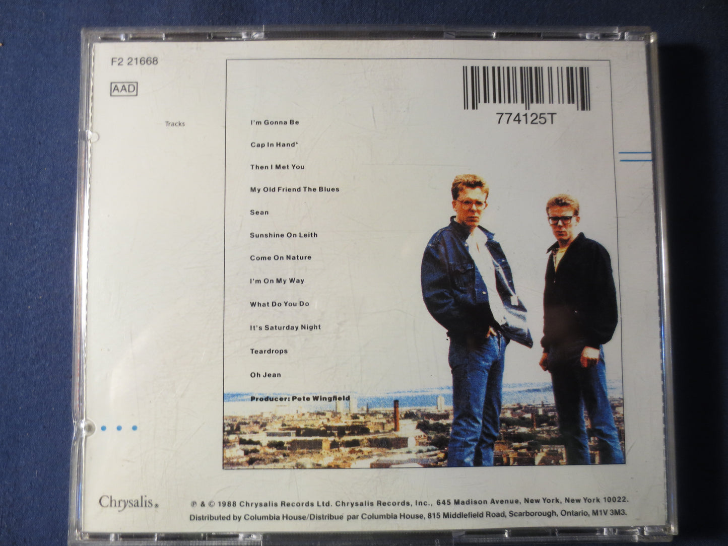 The PROCLAIMERS, SUNSHINE on Leith, The Proclaimers Cd, The Proclaimers lp, Rock Cds, Classic Rock Cds, Cd, 1988 Compact Discs