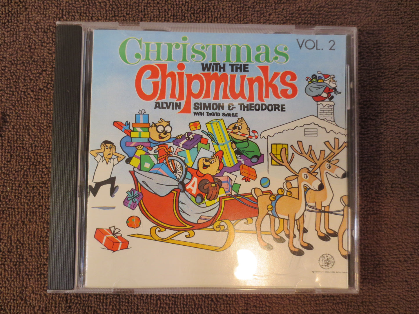 CHIPMUNKS CHRISTMAS, CARTOON Favorites Cd, Christmas Music Cd, Childrens Cd, Kid's Compact Disc, Christmas Songs Cd, Cd's Kids