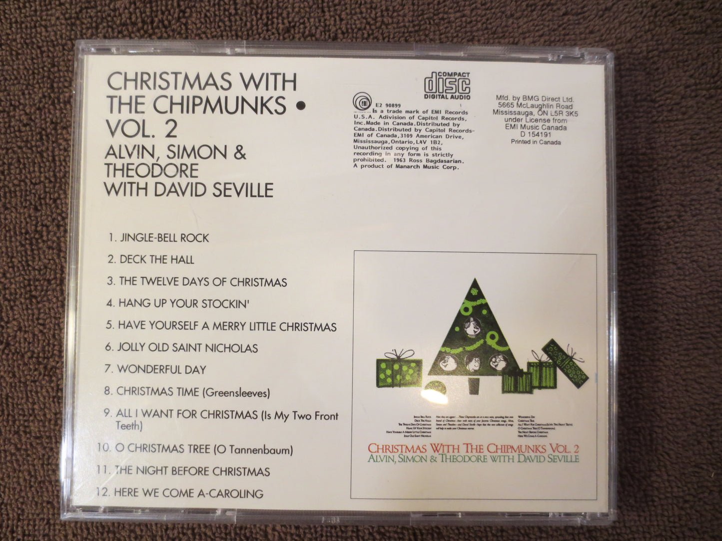 CHIPMUNKS CHRISTMAS, CARTOON Favorites Cd, Christmas Music Cd, Childrens Cd, Kid's Compact Disc, Christmas Songs Cd, Cd's Kids