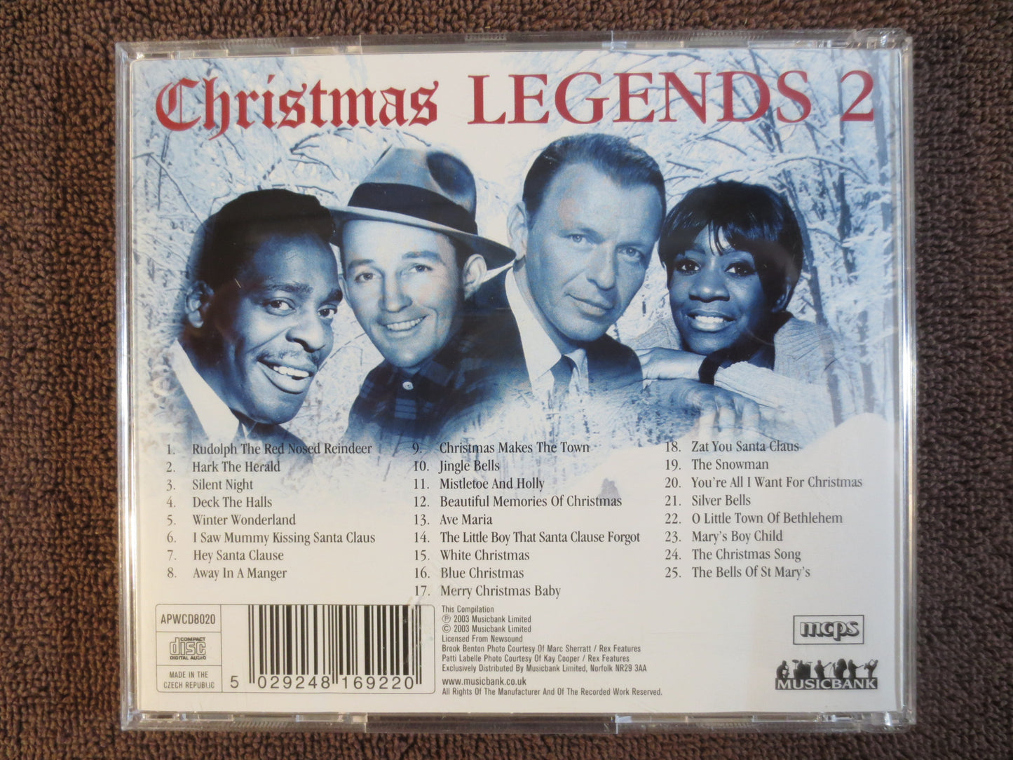 CHRISTMAS LEGENDS Cd, Christmas Legends 2, Holiday Cd, Bing Crosby Cd, Frank Sinatra Cd, Patti Labelle Cd, Brook Benton Cd