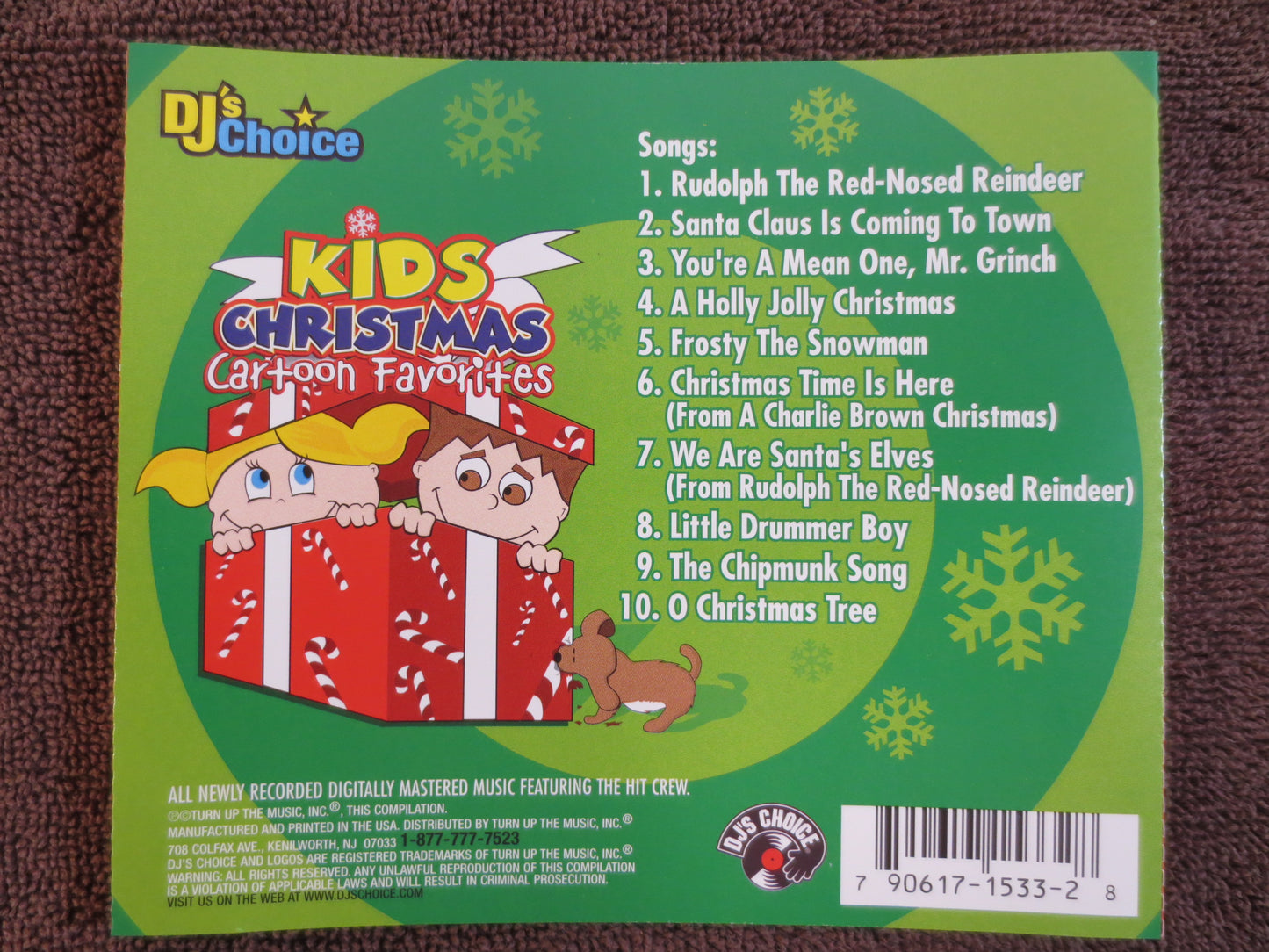 KID's CHRISTMAS Cd, CARTOON Favorites Cd, Christmas Music Cd, Childrens Cd, Kid's Compact Disc, Christmas Songs Cd, Cd's Kids