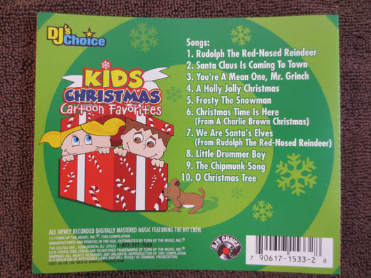 KID's CHRISTMAS Cd, CARTOON Favorites Cd, Christmas Music Cd, Childrens Cd, Kid's Compact Disc, Christmas Songs Cd, Cd's Kids